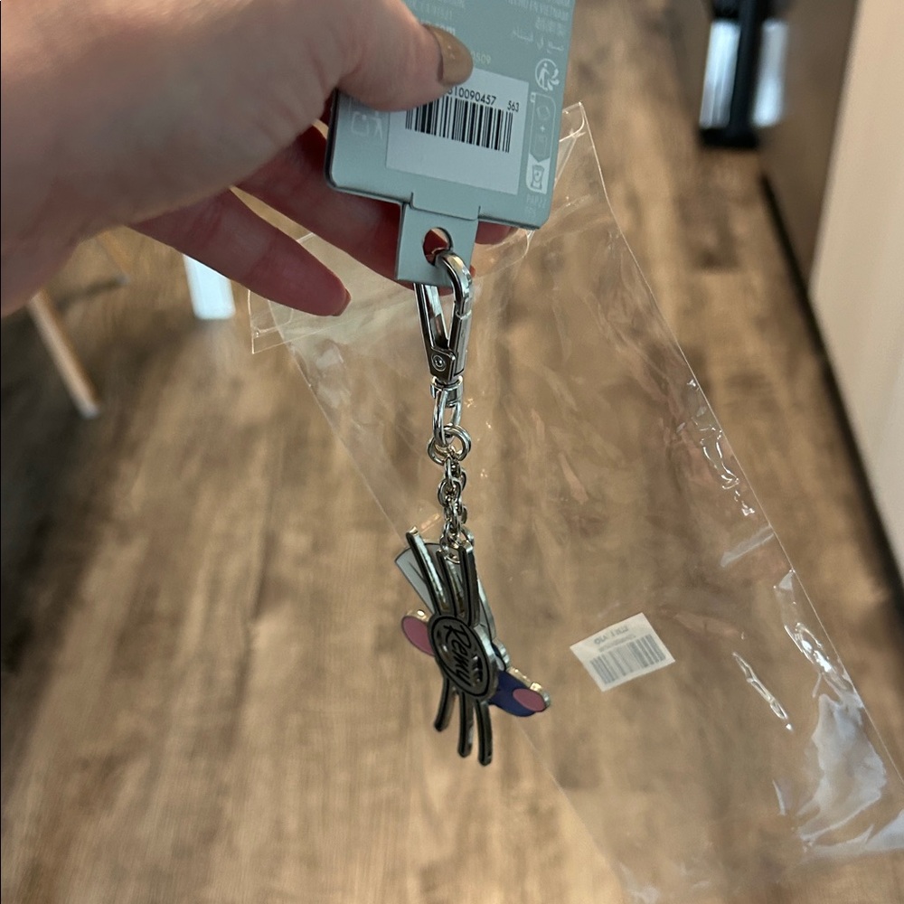 Disney Remy Chef Hat Keychain - Pink, Purple & Silver - Picture 4 of 4